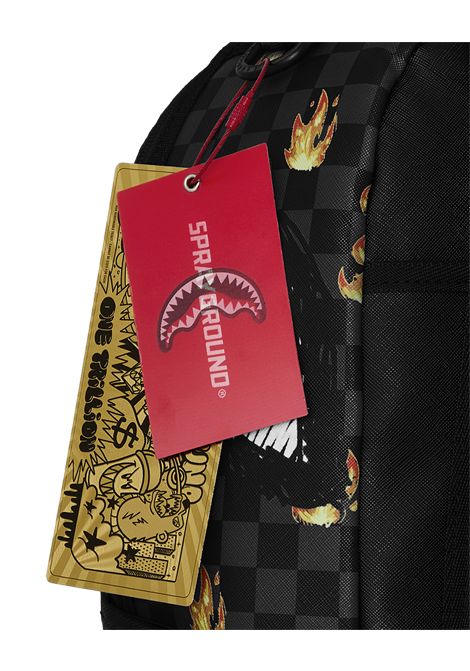 Zaino con Shark Mouth SPRAYGROUND | 910B8730NSZSCRIBBLE FIRE CHECK